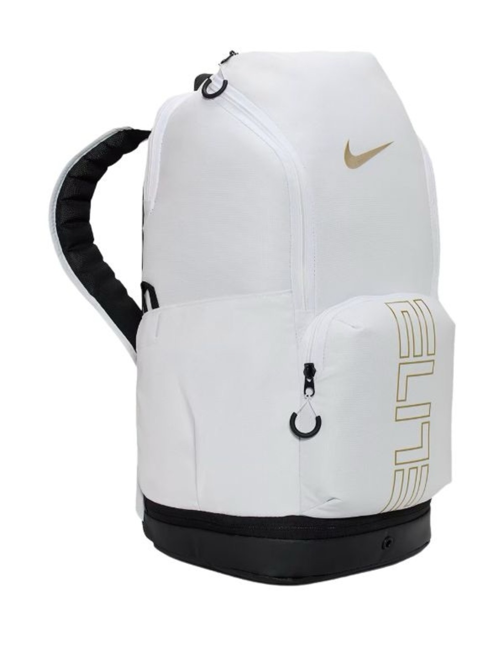 Nike 32L Varsity Elite White Backpack with Gold Swoosh and Accents - Picture 3 of 3
